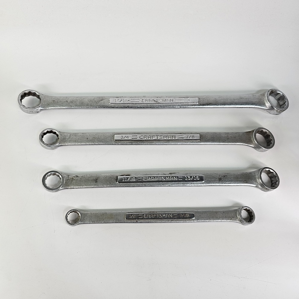 Craftsman Set Of 4 Double Box End Offset Wrench 43923 43927 43928 43929 USA